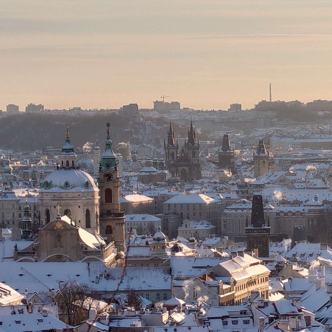 Blick vom Strahov-Kloster auf die Prager Kleinseite